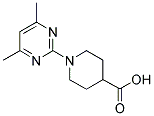 1-(4,6-DIMETHYLPYRIMIDIN-2-YL)PIPERIDINE-4-CARBOXYLIC ACID 结构式