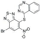 4-[(7-BROMO-5-NITRO-2,1,3-BENZOTHIADIAZOL-4-YL)THIO]QUINAZOLINE 结构式