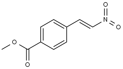 (E)-4-(2-硝基乙烯基)苯甲酸甲酯 结构式