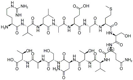 H-ARG-VAL-LEU-ALA-GLU-ALA-MET-SER-GLN-VAL-THR-ASN-SER-ALA-THR-OH 结构式