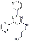 3-[(2,6-DIPYRIDIN-3-YLPYRIMIDIN-4-YL)AMINO]PROPAN-1-OL 结构式