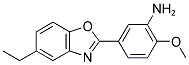5-(5-Ethyl-benzooxazol-2-yl)-2-methoxy-phenylamine 结构式