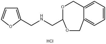 (5,9-DIHYDRO-6,8-DIOXA-BENZOCYCLOHEPTEN-7-YLMETHYL)-FURAN-2-YLMETHYL-AMINE HCL 结构式