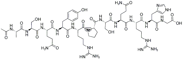 AC-ALA-SER-GLN-TYR-ARG-PRO-SER-GLN-ARG-HIS-GLY 结构式