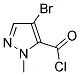 4-溴-2-甲基-3-吡唑甲酰氯 结构式