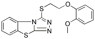 3-([2-(2-METHOXYPHENOXY)ETHYL]THIO)[1,2,4]TRIAZOLO[3,4-B][1,3]BENZOTHIAZOLE 结构式