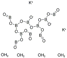 POTASSIUM PENTABORATE TETRAHYDRATE 结构式