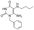 6-AMINO-1-BENZYL-5-BUTYLAMINO-1H-PYRIMIDINE-2,4-DIONE 结构式