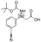 BOC-(R)-3-AMINO-3-(3-CYANO-PHENYL)-PROPIONIC ACID 结构式
