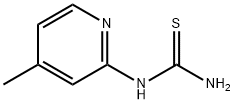 N-(4-甲基-2-吡啶基)硫脲 结构式