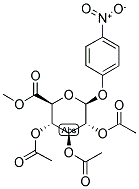 4-NITROPHENYL 2,3,4-TRI-O-ACETYL-BETA-D-GLUCURONIC ACID, METHYL ESTER 结构式