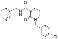 N-(3-PYRIDINYLMETHYL)-1-(4-CHLOROBENZYL)-2-PYRIDONE-3-CARBOXAMIDE 结构式