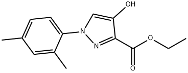 ETHYL 1-(2,4-DIMETHYLPHENYL)-4-HYDROXY-1H-PYRAZOLE-3-CARBOXYLATE 结构式
