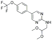 N-(2,2-DIMETHOXYETHYL)-5-[4-(TRIFLUOROMETHOXY)PHENYL]PYRIMIDIN-2-AMINE 结构式