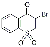 3-BROMO-2,3-DIHYDRO-4H-THIOCHROMEN-4-ONE 1,1-DIOXIDE 结构式