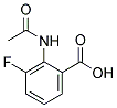 2-ACETAMIDO-3-FLUOROBENZOIC ACID 结构式