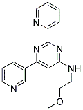 N-(2-METHOXYETHYL)-2-PYRIDIN-2-YL-6-PYRIDIN-3-YLPYRIMIDIN-4-AMINE 结构式