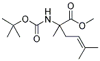 METHYL-N-BOC-ALPHA-(3-METHYL-2-BUTENYL) ALANINATE 结构式