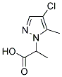 2-(4-CHLORO-5-METHYL-PYRAZOL-1-YL)-PROPIONIC ACID 结构式