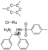 CHLORO[(1S,2S)-N-(P-TOLUENESULFONYL)-1,2-DIPHENYL-1,2-ETHANEDIAMINE] (MESITYLENE)RUTHENIUM(II) 结构式