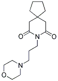 8-(3-MORPHOLIN-4-YLPROPYL)-8-AZASPIRO[4.5]DECANE-7,9-DIONE 结构式