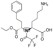 (S)-(-)-1-[N-(1-ETHOXYCARBONYL-3-PHENYLPROPYL)-N-TRIFLUOROACETYL]-L-LYSINE 结构式