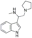 [1-(1H-INDOL-3-YL)-2-PYRROLIDIN-1-YL-ETHYL]-METHYL-AMINE 结构式