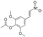 1-(4-Acetoxy-3,5-dimethoxyphenyl)-2-nitroethene 结构式
