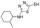 5-(2-METHYL-CYCLOHEXYLAMINO)-[1,3,4]THIADIAZOLE-2-THIOL 结构式