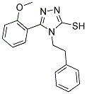 5-(2-METHOXY-PHENYL)-4-PHENETHYL-4H-[1,2,4]TRIAZOLE-3-THIOL 结构式