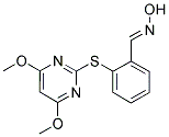 1-Aza-1-hydroxy-2-[2-[(4,6-dimethoxypyrimidin-2-yl)thio]phenyl]ethene 结构式