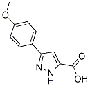 3-(4-Methoxyphenyl)-1H-pyrazole-5-carboxylic acid 结构式
