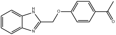 1-(4-((1H-苯并[D]咪唑-2-基)甲氧基)苯基)乙-1-酮 结构式