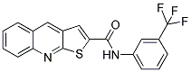 N-[3-(TRIFLUOROMETHYL)PHENYL]THIENO[2,3-B]QUINOLINE-2-CARBOXAMIDE 结构式