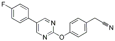 (4-([5-(4-FLUOROPHENYL)PYRIMIDIN-2-YL]OXY)PHENYL)ACETONITRILE 结构式