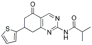 2-METHYL-N-(5-OXO-7-THIEN-2-YL-5,6,7,8-TETRAHYDROQUINAZOLIN-2-YL)PROPANAMIDE 结构式