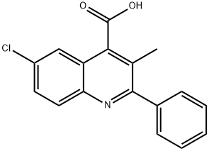 6-氯-3-甲基-2-苯基喹啉-4-羧酸 结构式