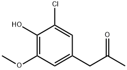 1-(3-氯-4-羟基-5-甲氧基苯基)丙-2-酮 结构式