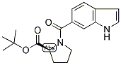 (L)-[(INDOL-6-YL)CARBONYL]PROLINE TERT-BUTYL ESTER 结构式