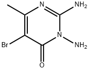 2,3-DIAMINO-5-BROMO-6-METHYLPYRIMIDIN-4(3H)-ONE 结构式