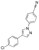 4-[4-(4-CHLOROPHENYL)-1H-PYRAZOL-1-YL]BENZONITRILE 结构式