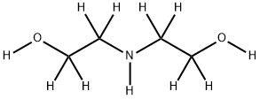 BIS(2-HYDROXYETHYL)AMINE-D11 结构式