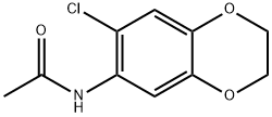 N-(7-CHLORO-2,3-DIHYDRO-1,4-BENZODIOXIN-6-YL)ACETAMIDE 结构式