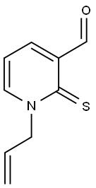 1-ALLYL-2-THIOXO-1,2-DIHYDROPYRIDINE-3-CARBALDEHYDE 结构式