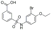 3-(3-BROMO-4-ETHOXY-PHENYLSULFAMOYL)-BENZOIC ACID 结构式