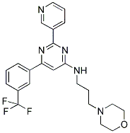(3-MORPHOLIN-4-YL-PROPYL)-[2-PYRIDIN-3-YL-6-(3-TRIFLUOROMETHYL-PHENYL)-PYRIMIDIN-4-YL]-AMINE 结构式