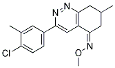 AZA(3-(4-CHLORO-3-METHYLPHENYL)-7-METHYL(6,7,8-TRIHYDROCINNOLIN-5-YLIDENE))METHOXYMETHANE 结构式