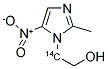 METRONIDAZOLE, [HYDROXYETHYL-1-14C] 结构式