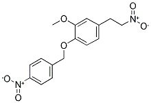 1-(3-METHOXY-4-(P-NITROBENZYLOXY)PHENYL)-2-NITROETHANE 结构式