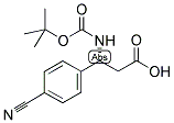 BOC-R-3-氨基-3(4-氰基苯基)丙酸 结构式